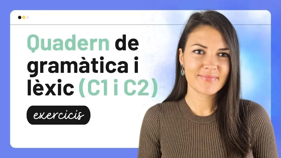 quadern de gramàtica i lèxic
